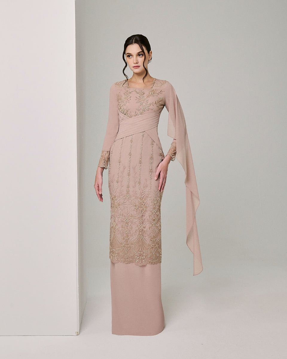 RUHEE MAHARANEE - NUDE MAUVE – Qiszar